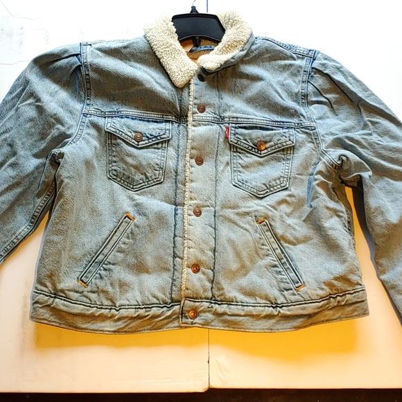 Levi strauss & co. blue jean jacket size xl corp - Picture 1 of 4